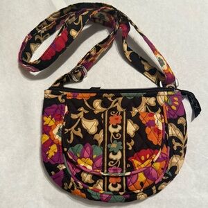 Floral Black Crossbody Bag